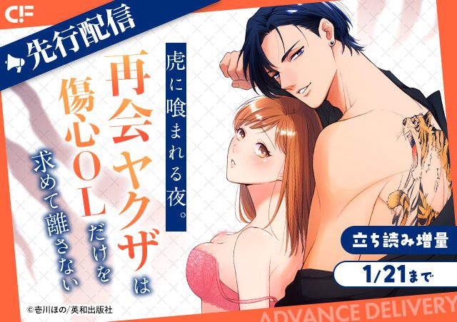 「虎に喰まれる夜。 再会ヤクザは傷心OLだけを求めて離さない ep.1～3《カノンミア》」用施策